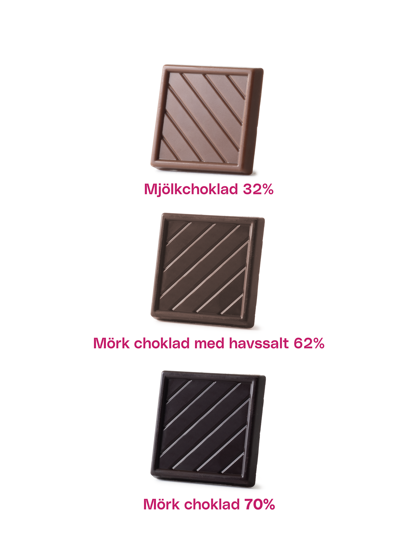 Chokladkvadrater 5g Standard