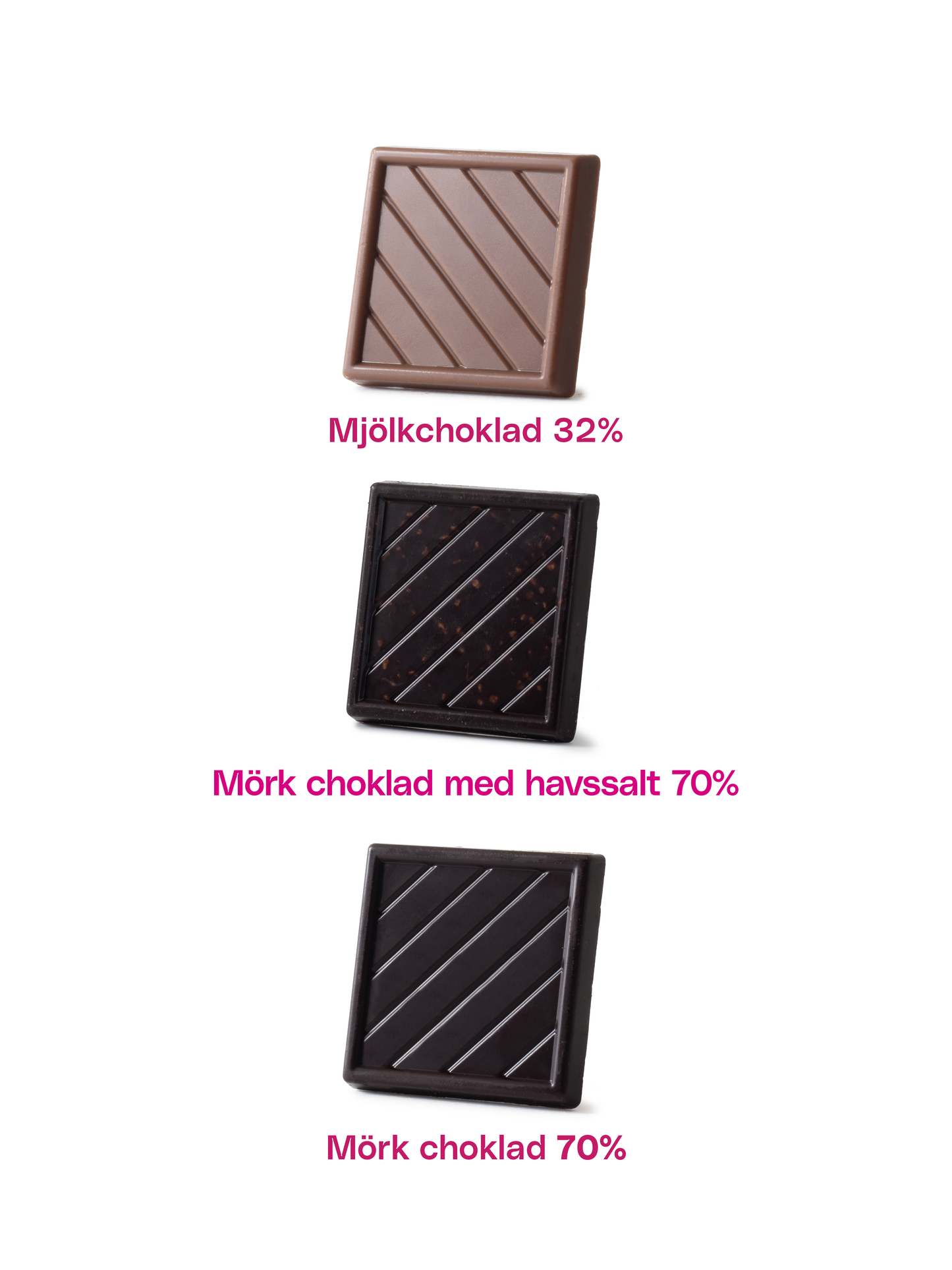 Chokladkvadrater 5g Standard