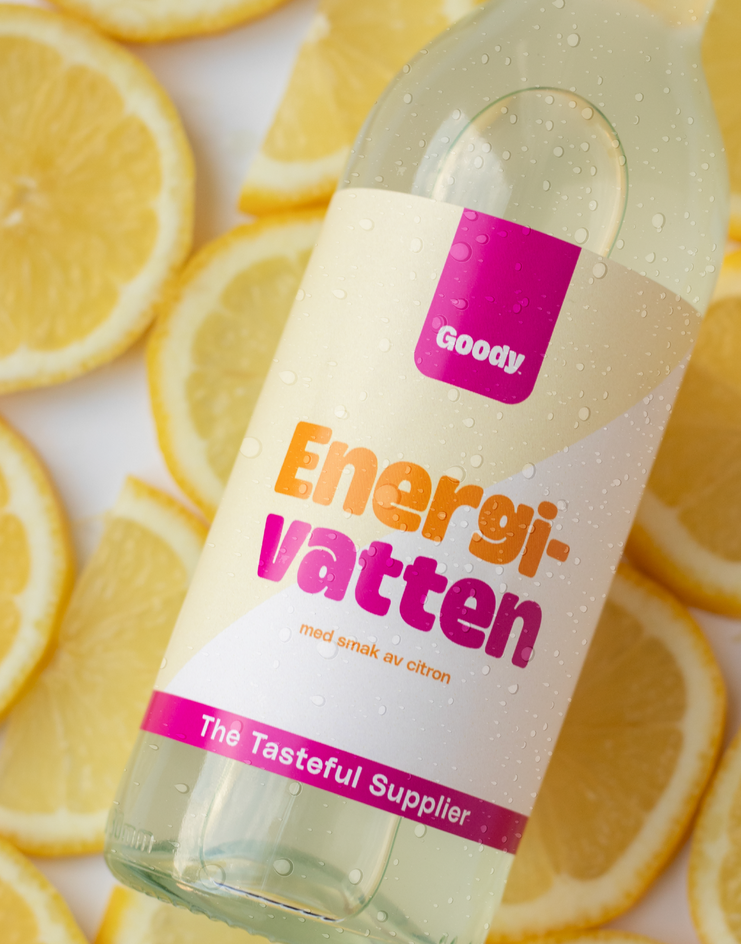 Energivatten med smak av citron