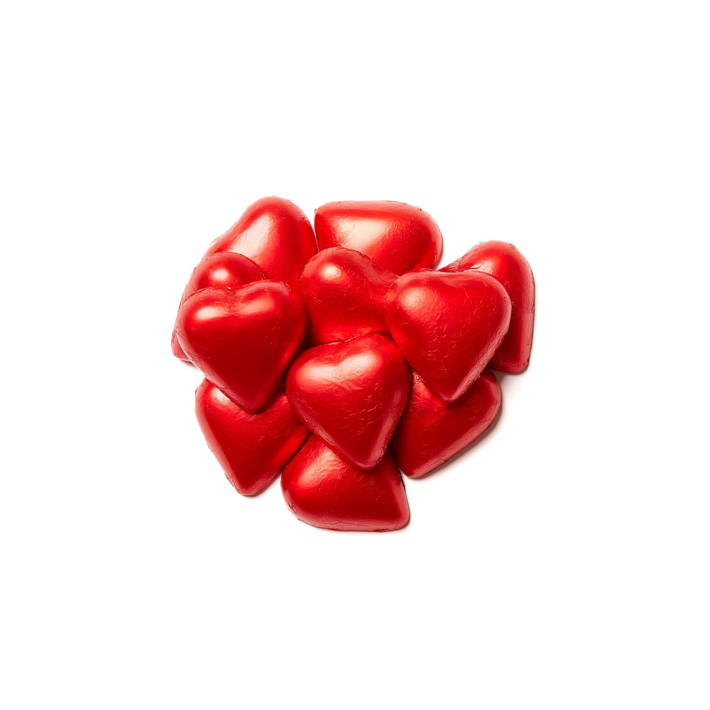 Chokoladehjerter med etiket